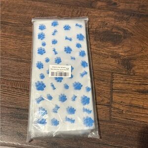 Blue Paw Print Dog Waste Bags NIP